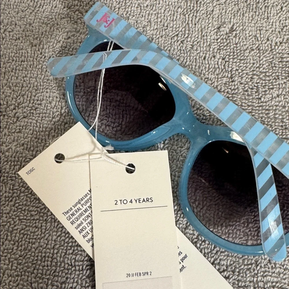 Janie and Jack  NWT Yellow Headband Light Blue Bow Set with‎ Sunglasses 2-4yeara